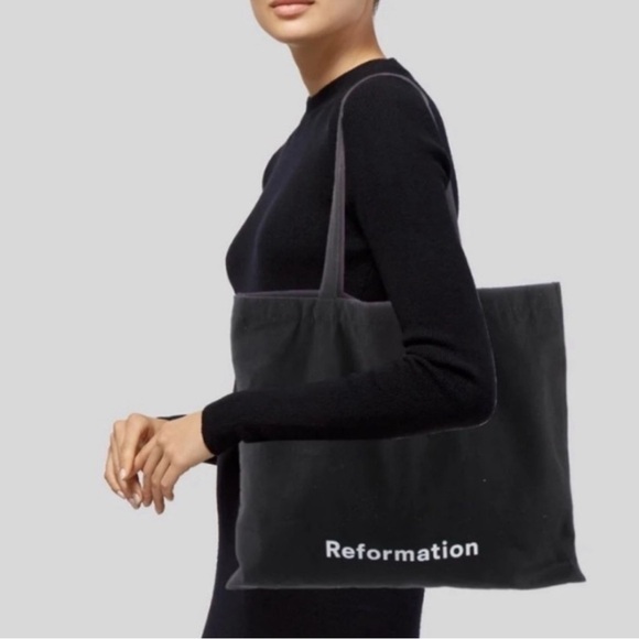 Reformation Handbags - Reformation Classic Black Tote bag fabric Black